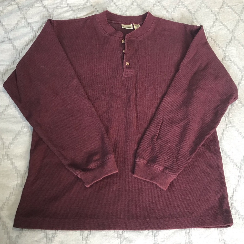 LL Bean long sleeved thermal henley